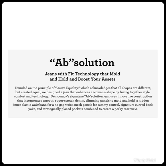 NWT Democracy “Ab Solution” Crop Ankle Jeans White - Picture 14 of 14